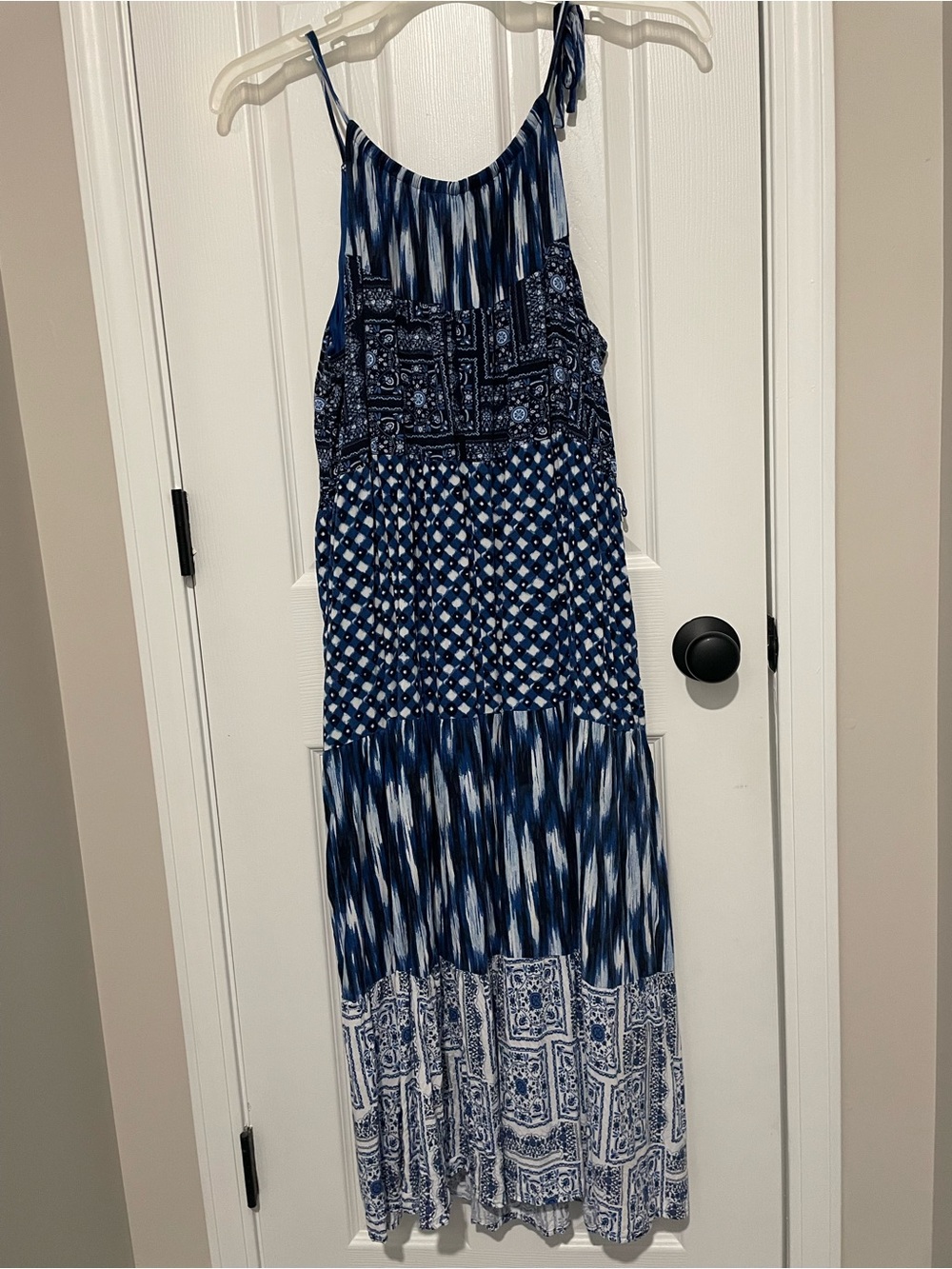 Lane Bryant Blue Patterned Dress
